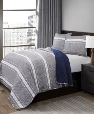 Marlton Stripe 3 Pc. Quilt Sets