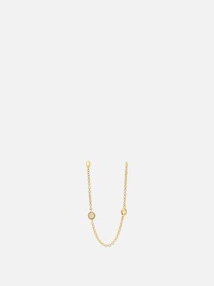 Diamond & 18kt Gold Chain-link Charm