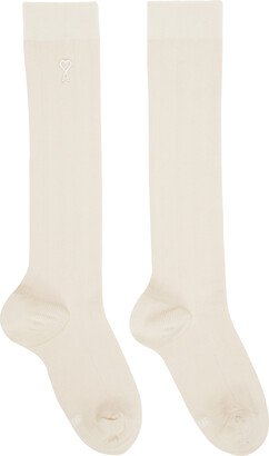 Off-White Silk Socks