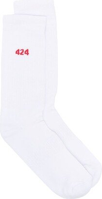 Intarsia-Logo Socks-AA