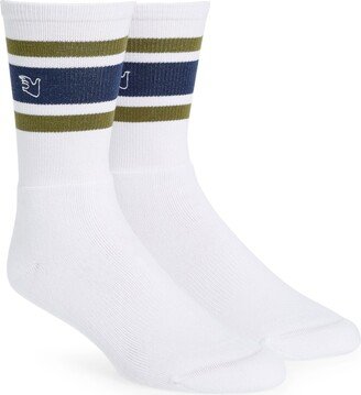 PALMES Assorted 2-Pack Embroidered Logo Stripe Quarter Socks