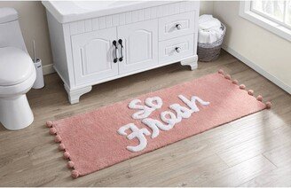 So Fresh Pom Pom Bath Rug Blush