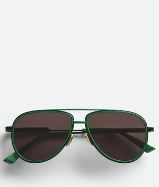 Rim Aviator Sunglasses