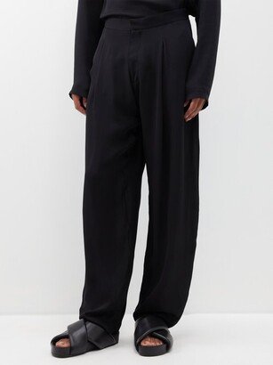 Manus Silk-georgette Wide-leg Trousers