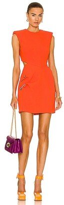 Sleeveless Cutout Mini Dress in Orange