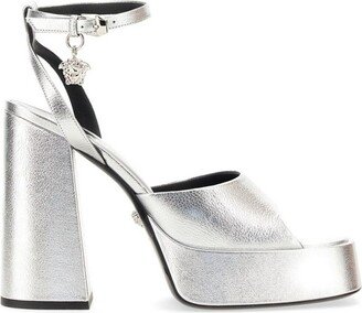 Medusa Charm Platform Sandals-AA