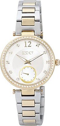 Ecstacy Women's E7522-TBTS Analog Display Analog Quartz Two Tone Watch