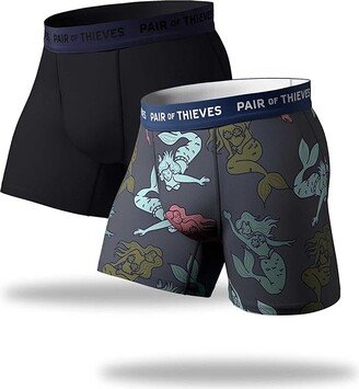 Tap Water Park Boxer Brief 2-Pack (Dusty Blue) Men's Underwear