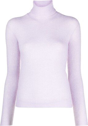 Roll-Neck Slim-Cut Jumper-AA