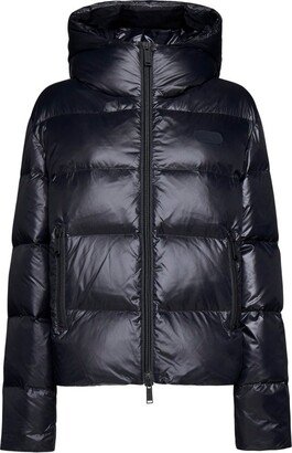 Hooded Zip-Up Puffer Jacket-AB