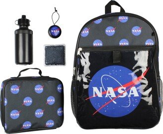 Nasa Meatball Logo Backpack Lunch Bag Water Bottle Squishy Toy Ice Pack 5 Pc Mega Set