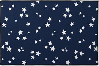 Door Mats: Stars Door Mat, Blue