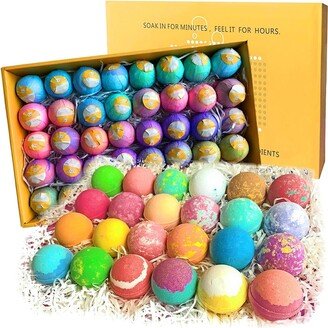 Pure Parker 40 XL Gift Box Bulk Natural Bath Bombs Kit By Go Party