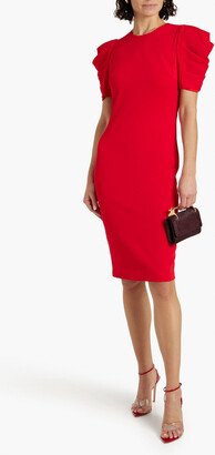 Pleated crepe dress-AC