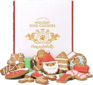 Thoughtfully Pets, Holiday Dog Cookies Gift Set, Set of 18