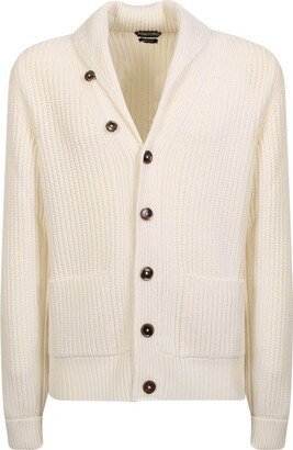 V-Neck Knitted Cardigan-BI