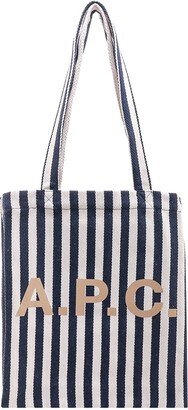 Lou Striped Top Handle Bag