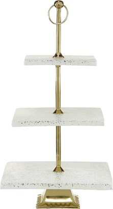 Peyton Lane Terrazzo 3-Tiered Server