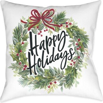 Holiday Wreath Indoor Pillow