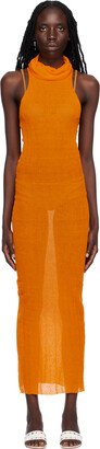 Orange Dely Midi Dress