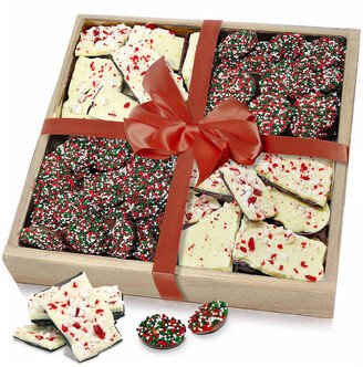 Chocolate Covered Company Holiday Belgian Chocolate Bark & Nonpareil Gift Tray