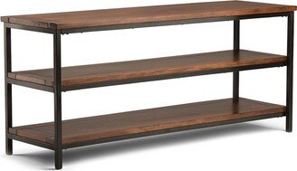 Rhonda Solid Mango Wood TV Stand for TVs up to 66 Dark Cognac Brown - WyndenHall