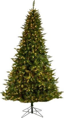 9’ Vermont Spruce Prelit LED Multifunction Light Artificial Christmas Tree