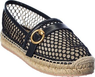 Mesh & Leather Espadrille