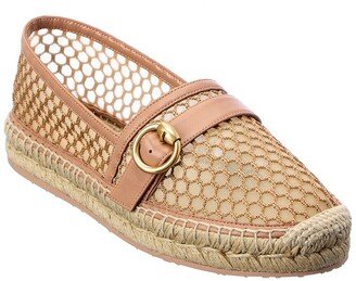 Mesh & Leather Espadrille-AA