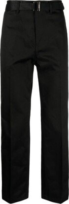 Straight-Leg Belted-Waist Trousers