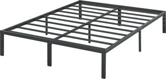 Sleeplanner 14 Inch Black Bed Frame Anti-slip Support for Mattress