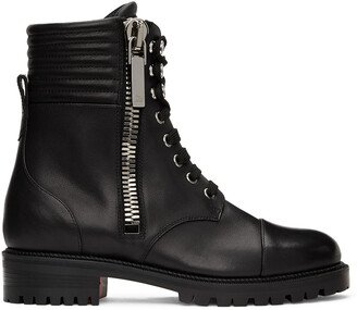 Black Leather En Hiver Ankle Boots