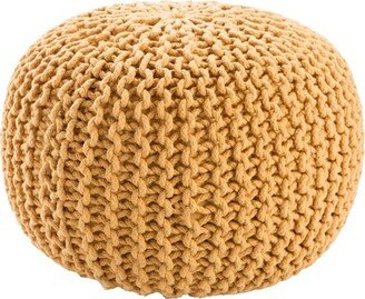 20 Round Modern Knitted Pouf Ottoman