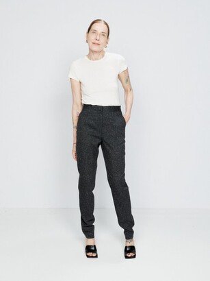 Slim-leg Speckled-tweed Trouser