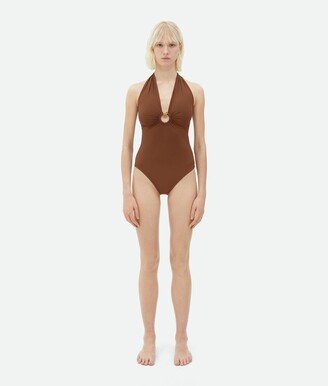 Knot Stretch Nylon Swimsuit-AA
