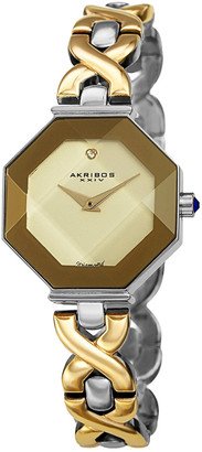 Women's Brass Diamond Watch