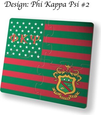 Phi Kappa Psi Beverage Jigsaw Puzzle Coasters Square | Set Of 4