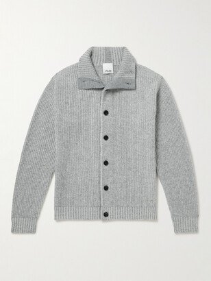 Ribbed Cashmere Cardigan-AB