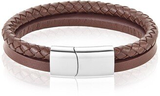 Leather Braided Combo Bracelet