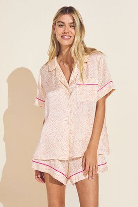 Inez Washable Silk Printed Short PJ Set-AC