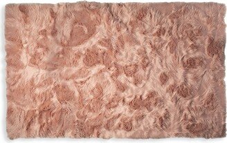 Luxe Faux Fur Hudson Faux Fur Rectangular Area Rug