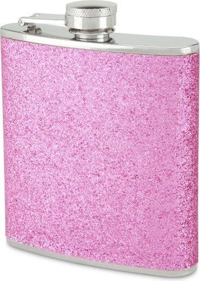 Sparkletini Stainless Steel, Glitter Flask, Gifts for Women, Hidden Alcohol Barware, 6 oz, Pink