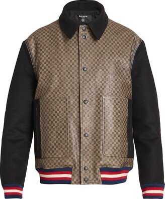 Monogram Leather Teddy Jacket