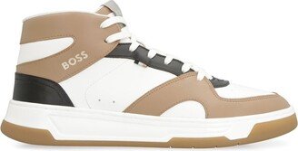 Boss Hugo Boss Logo Printed High-Top Sneakers