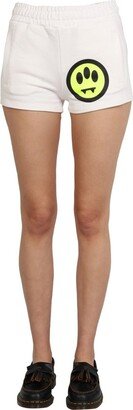 Printed Elasticated-Waist Shorts-AC