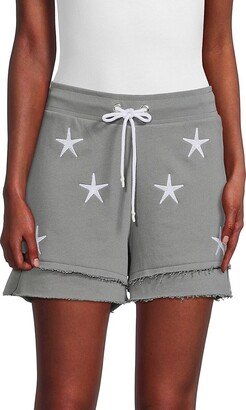 Star Drawstring Sweat Shorts