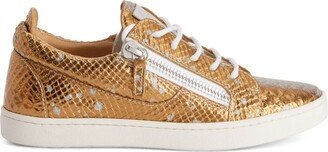 Gail metallic-effect sneakers