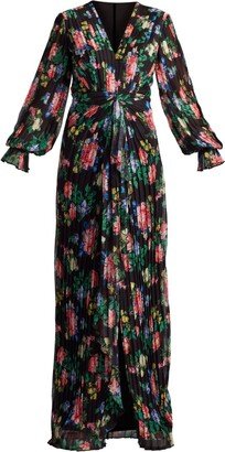 Milo floral-print gown