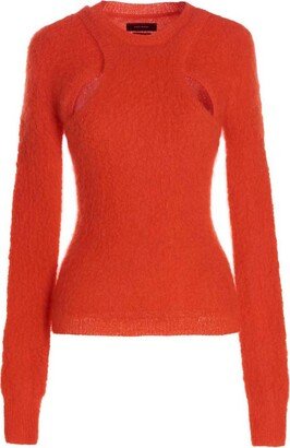 Cut-Out Crewneck Jumper