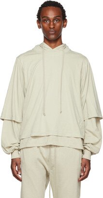 Beige Organic Cotton Hustler Hoodie